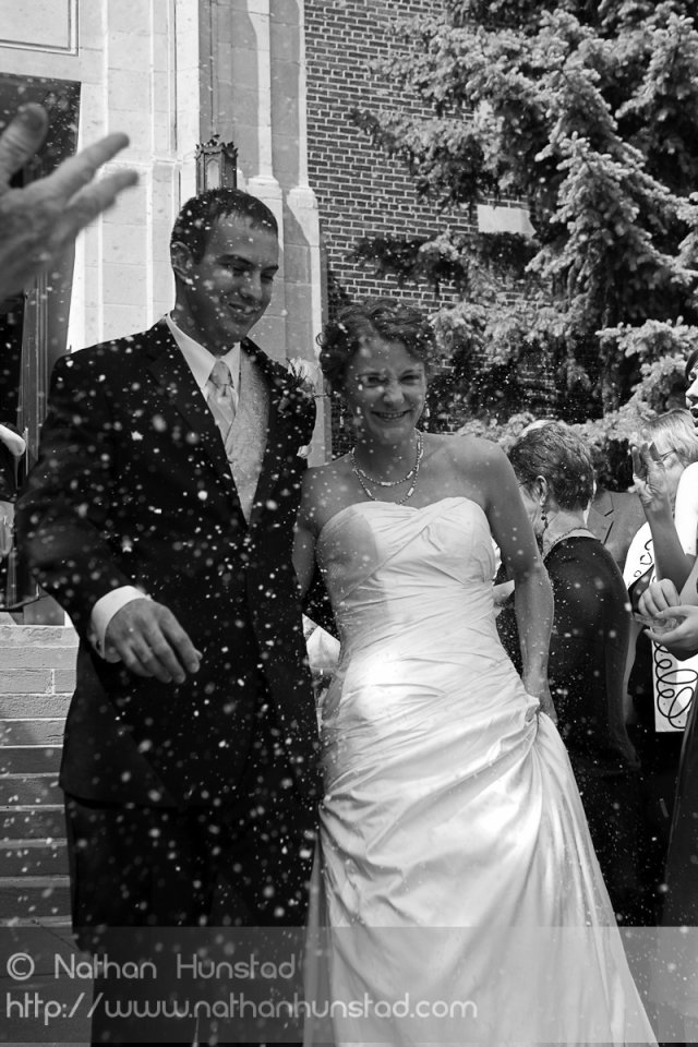 The bride and groom: Marissa McClure and Kurt Fisher.